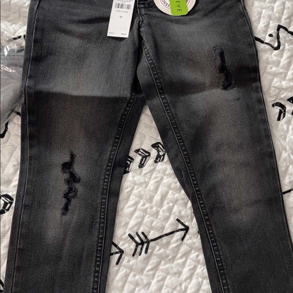 Justice girls size 8 slim jeans brand new